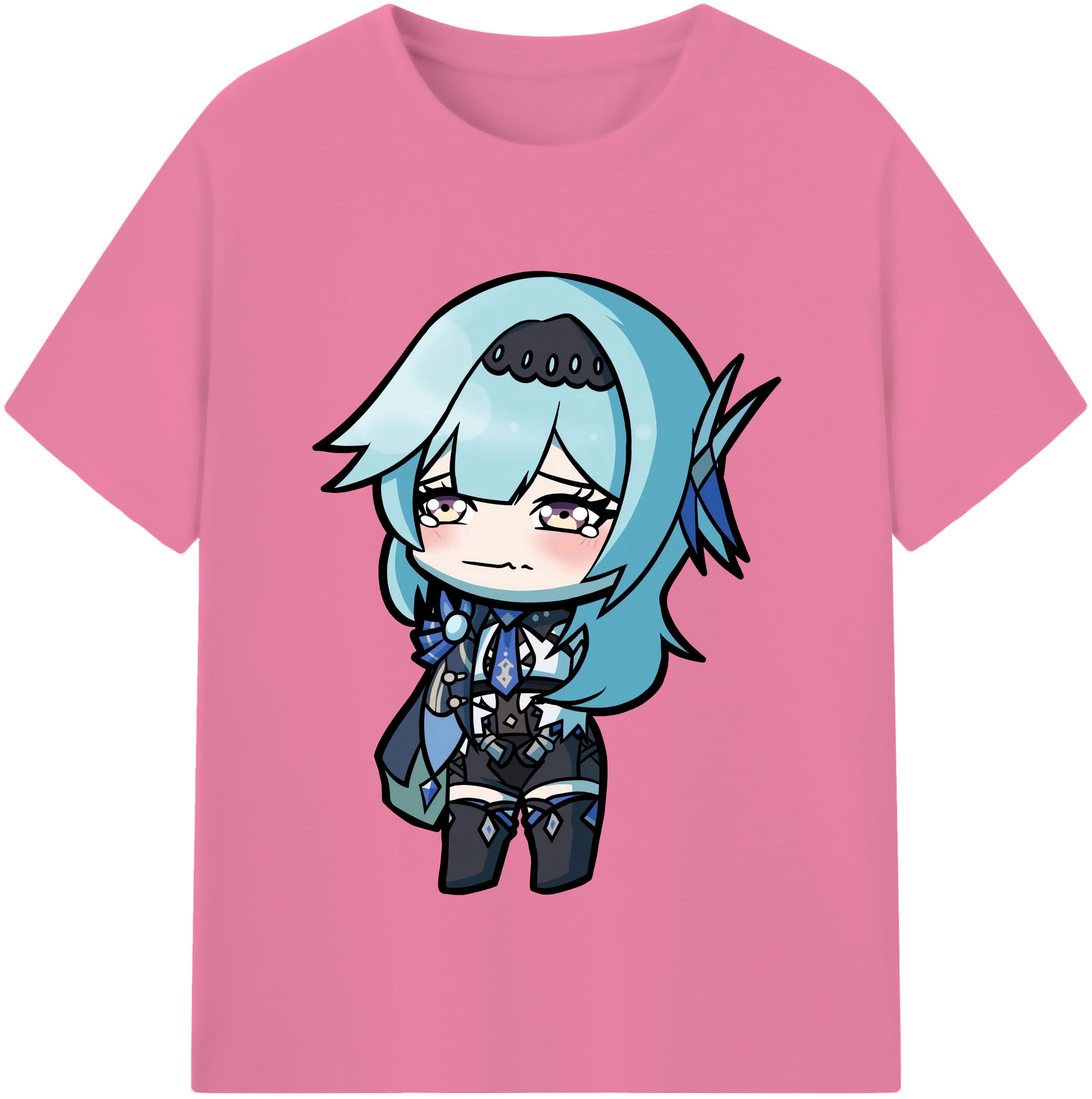 げんし神 优菈 ゆうら genshin Yūra 綿100％半袖Tシャツ（フロントプリント）
